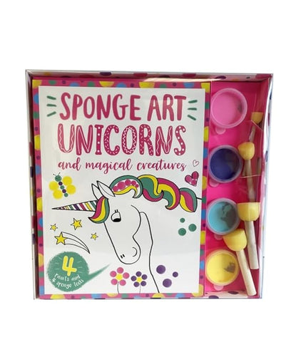 Sponge Art Unicorns and Magical Creatures